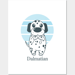 Cute Dogs illustrations - Dalmatian Posters and Art